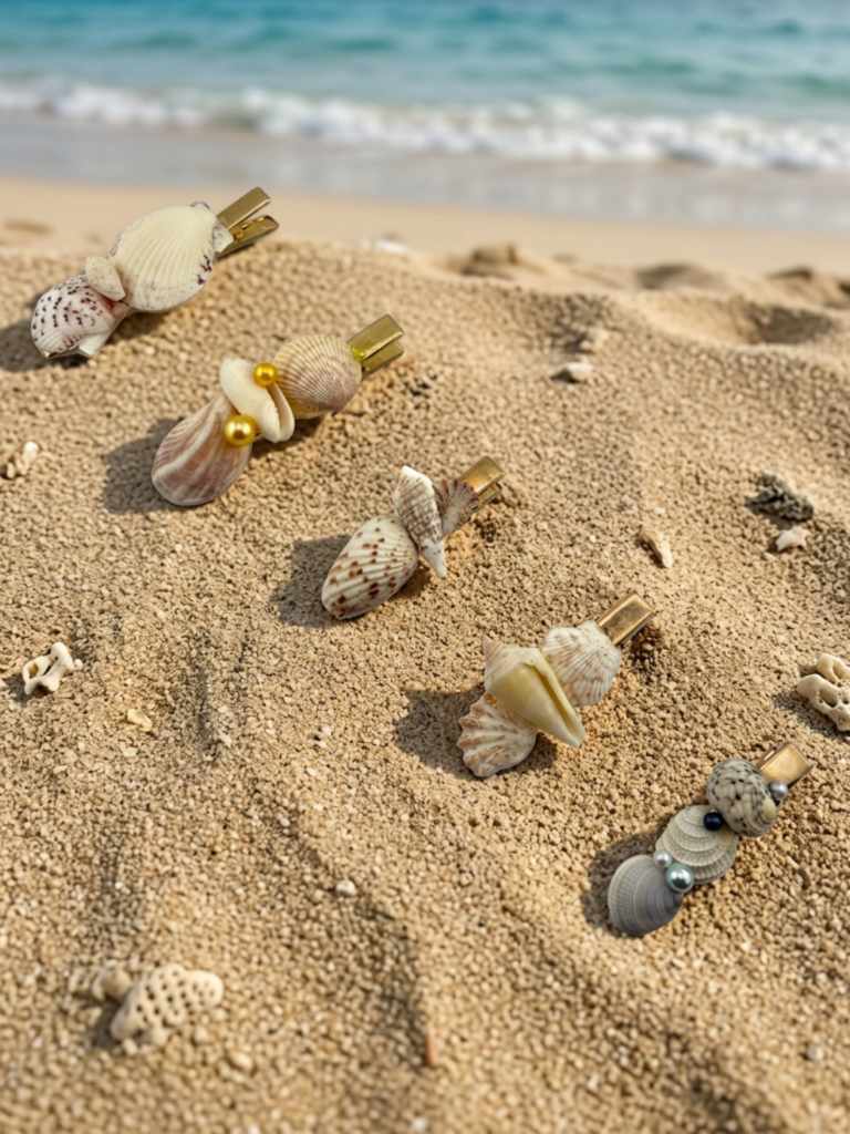 hair clips on beach